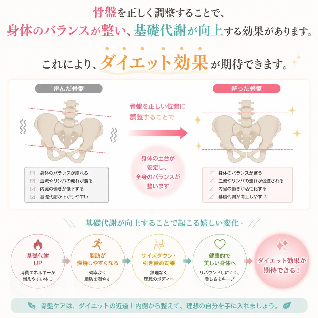 骨盤調整がもたらすメリット