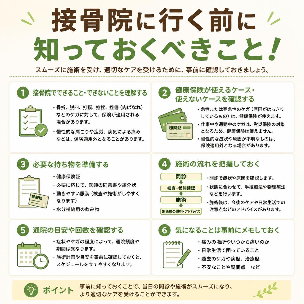 接骨院に行く前に知っておくべきこと！