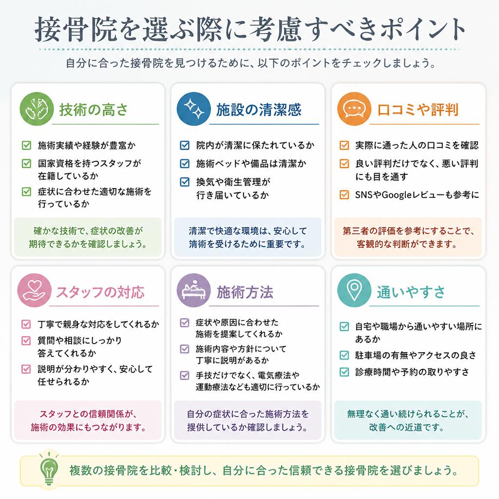 接骨院選びのポイント