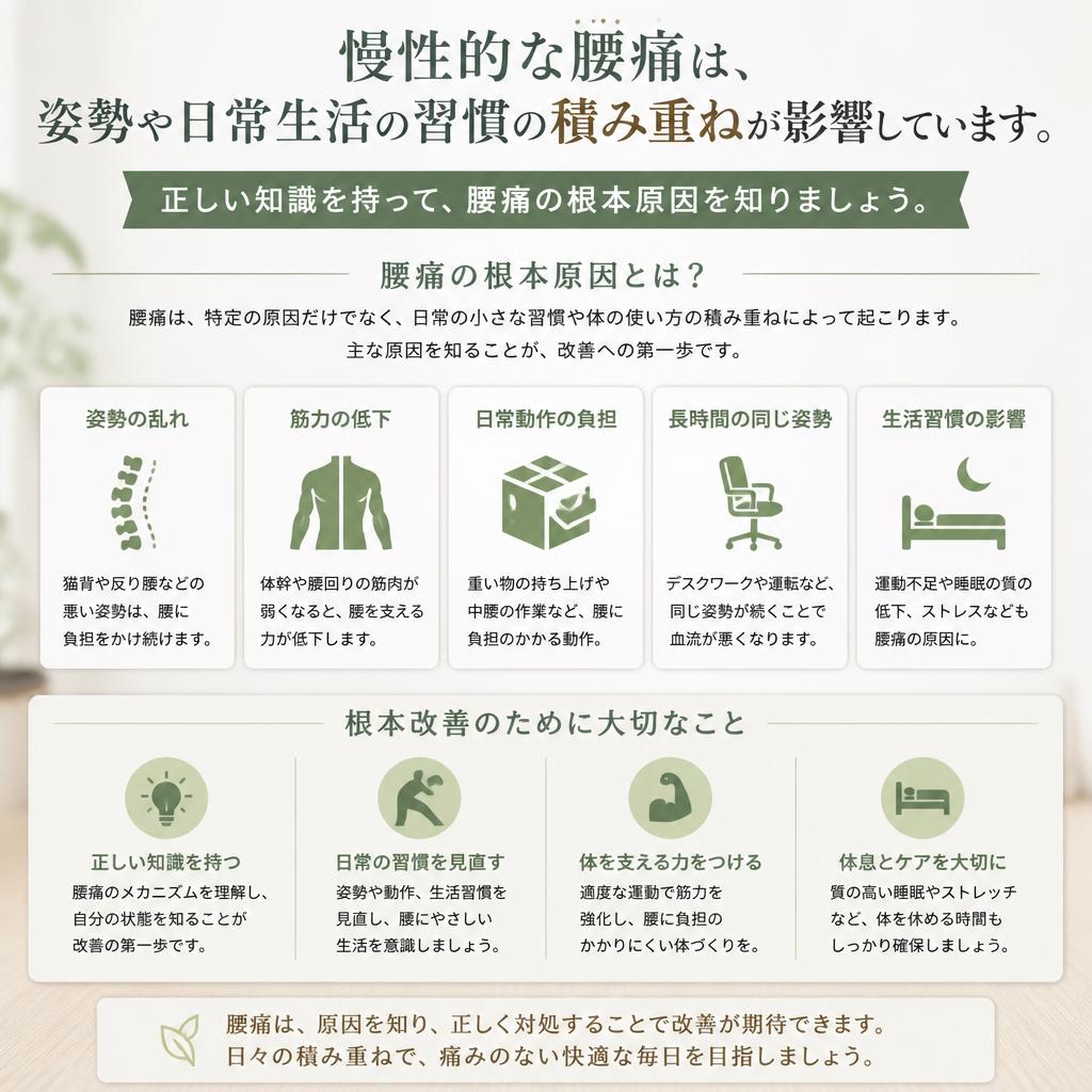慢性的な腰痛の原因とは